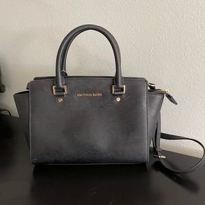 Michael Kors Selma Medium Saffiano Leather Satchel